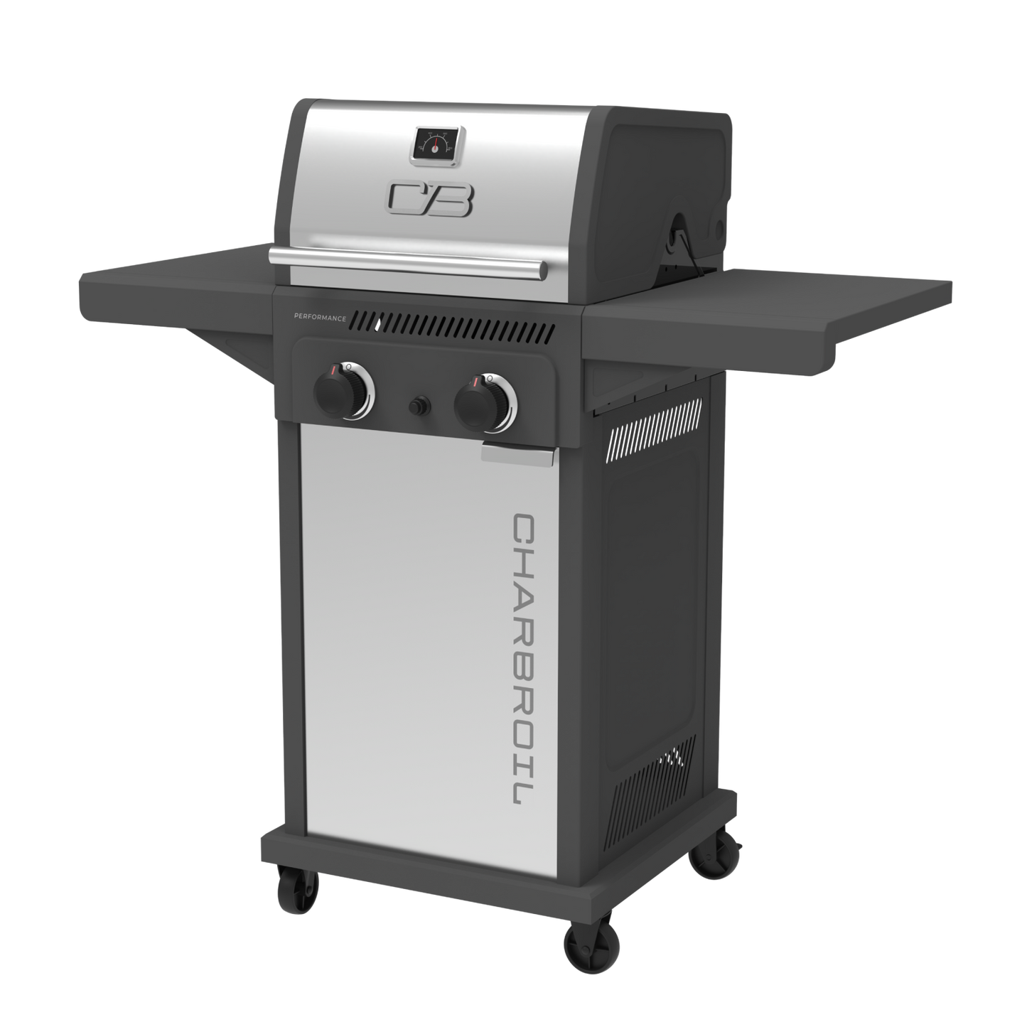 FlavorMax™ 2 Burner Gas Grill Cabinet with Foldable Side Shelves