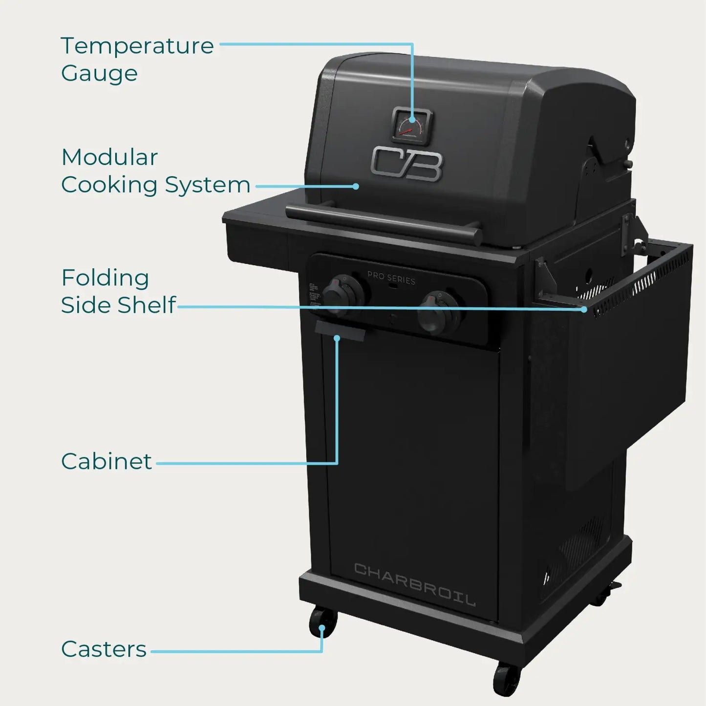 Pro Series™ 2-Burner Gas Grill & Griddle