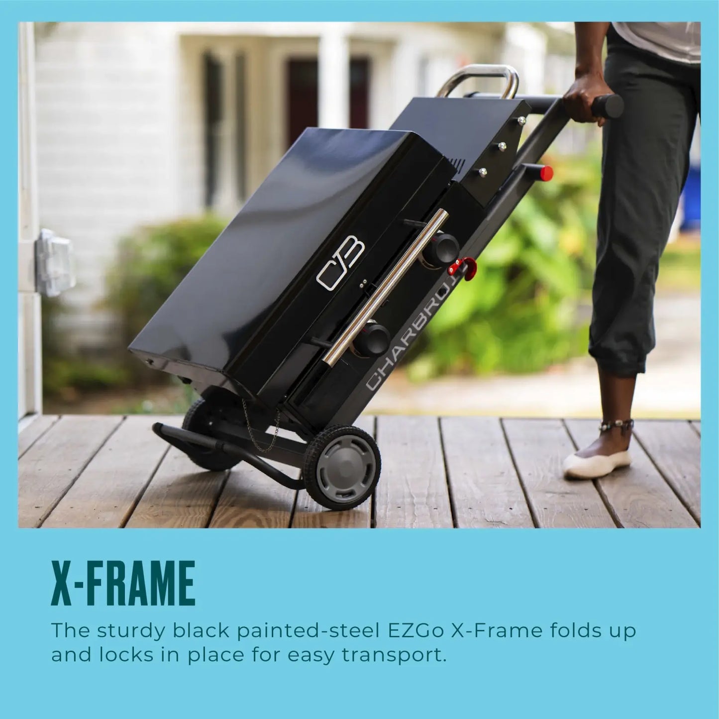 22" Folding Cart 2 Burner Portable Propane Gas Griddle