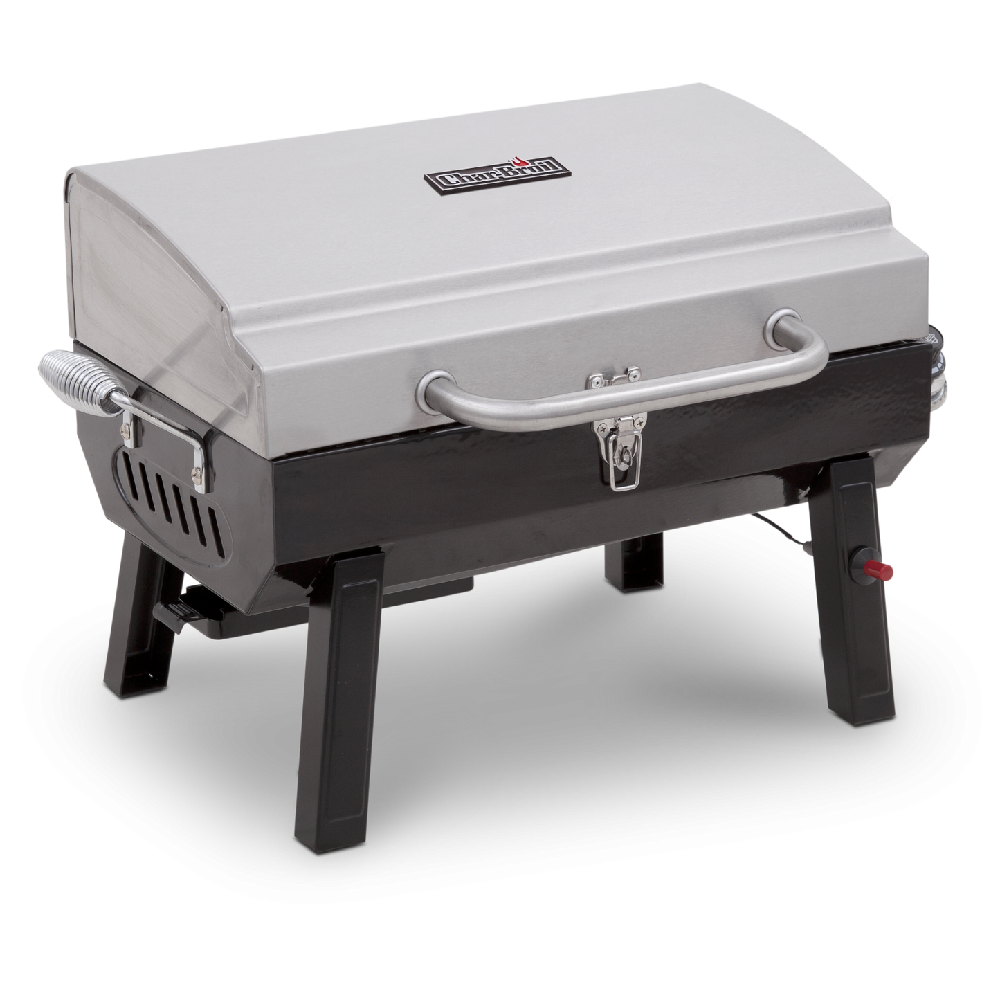 1-Burner Portable Propane Gas Grill – Stainless Steel