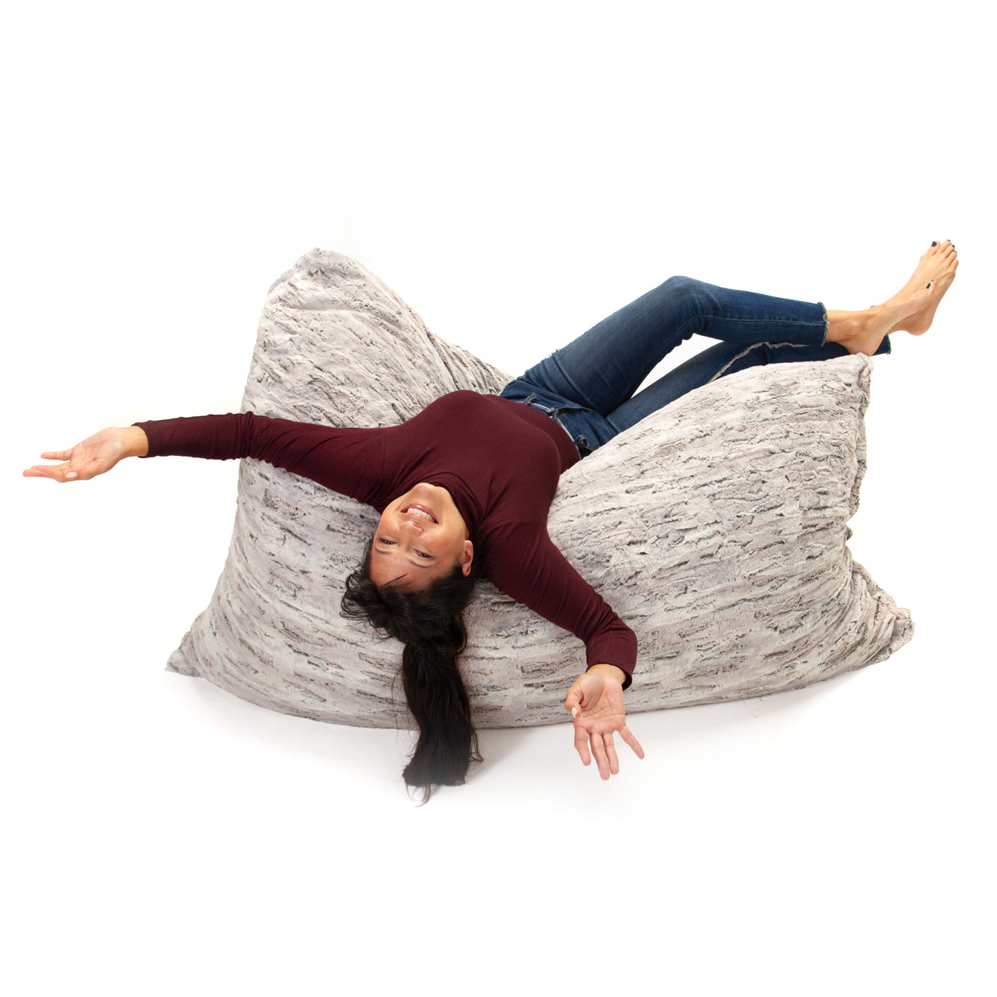 Luxe Fur Huge Bean Bag Floor Pillow