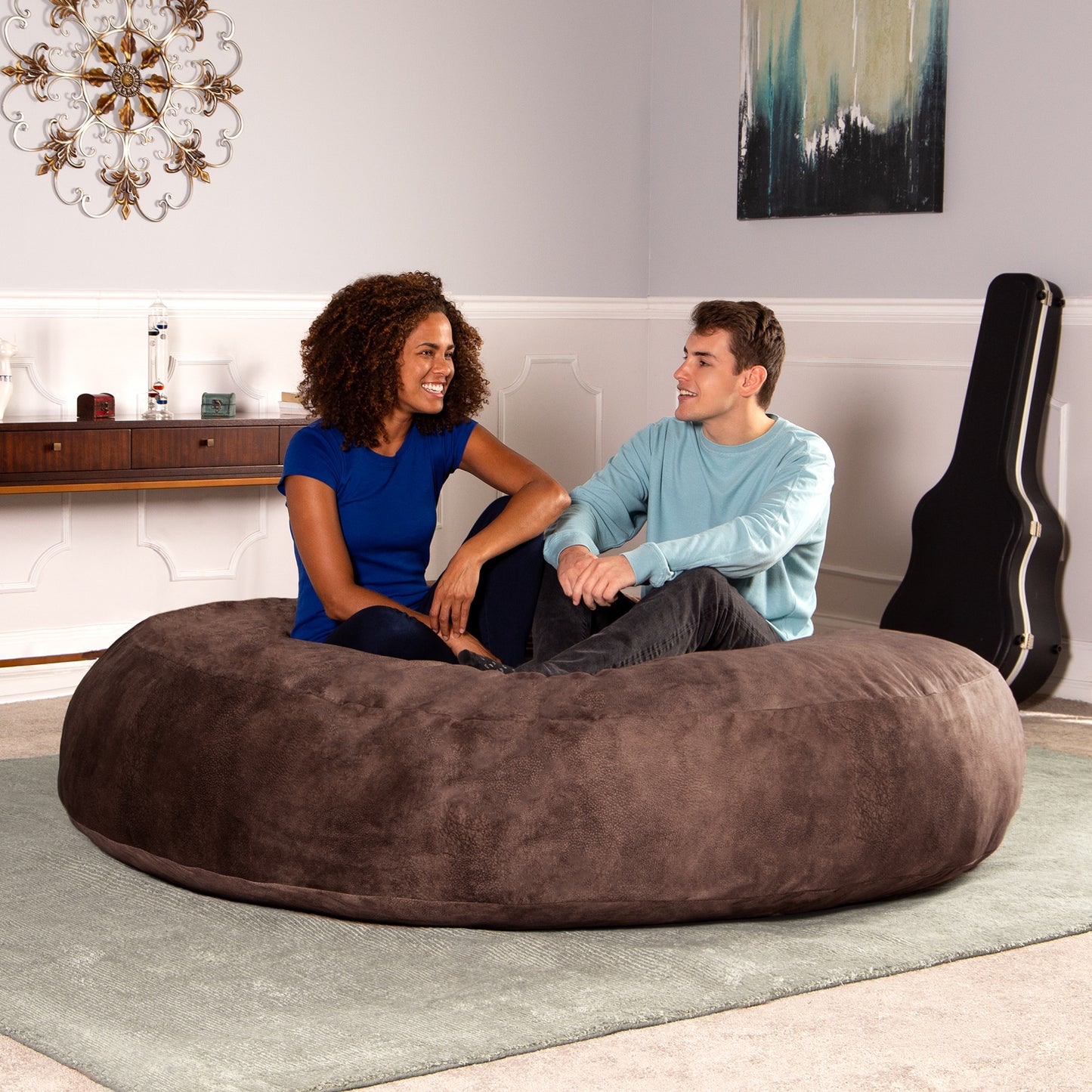 Premium Microvelvet Cocoon Giant Bean Bag