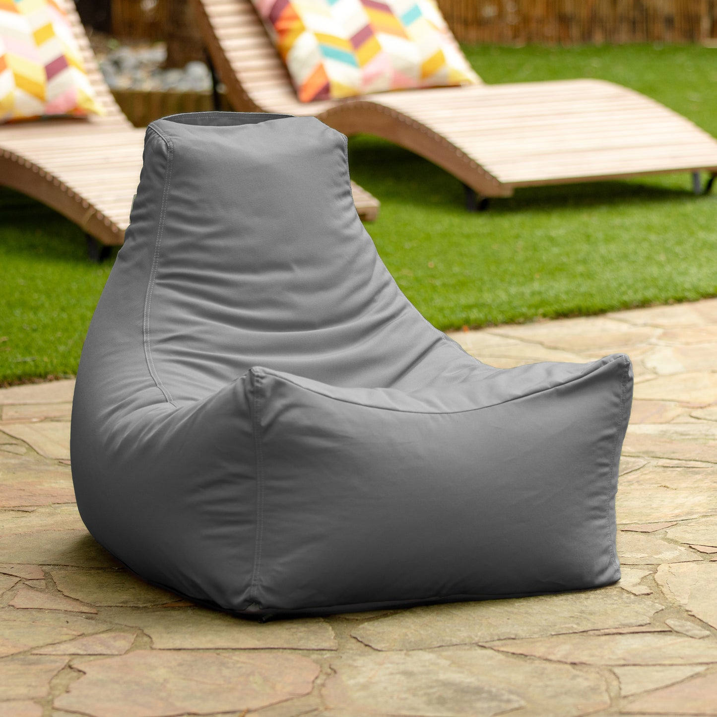 Sunbrella Juniper Outdoor Bean Bag Patio Chair & Poolside Lounge