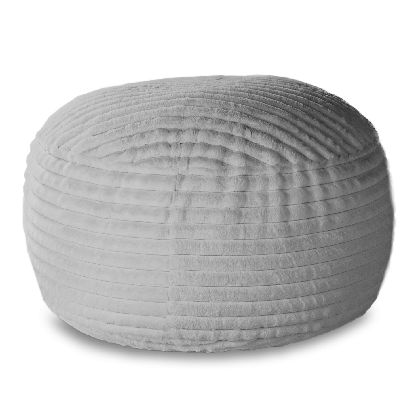 Luxe Faux Fur Bean Bag Chair -Striped