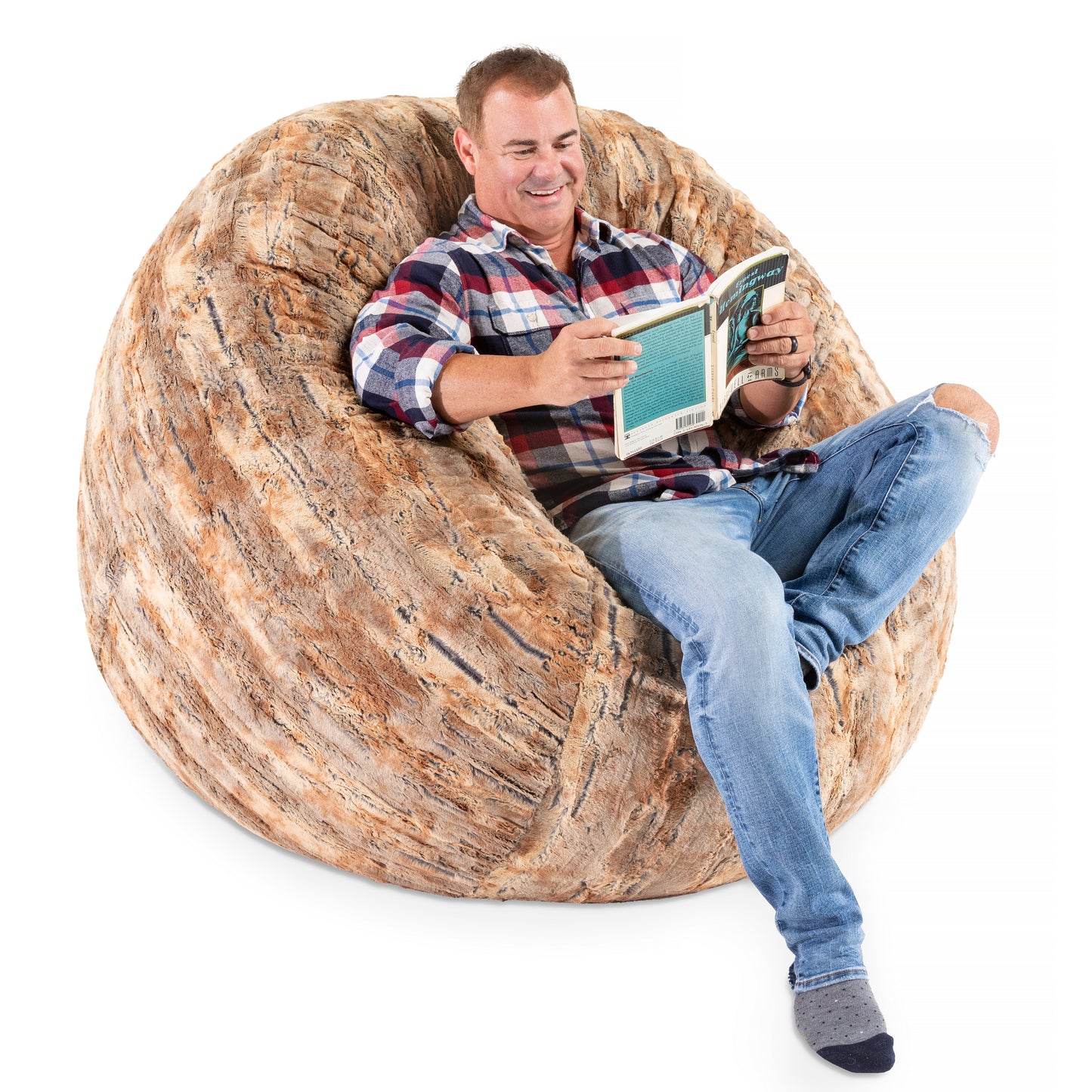 Luxe Faux Fur Bean Bag Chair