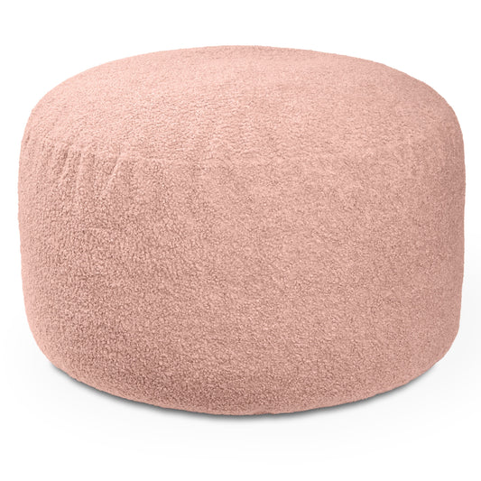 Faux Lamb Large Round Bean Bag Chair