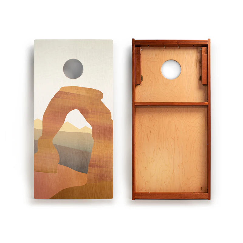 Arches National Park Mahogany Pathfinder Cornhole Boards