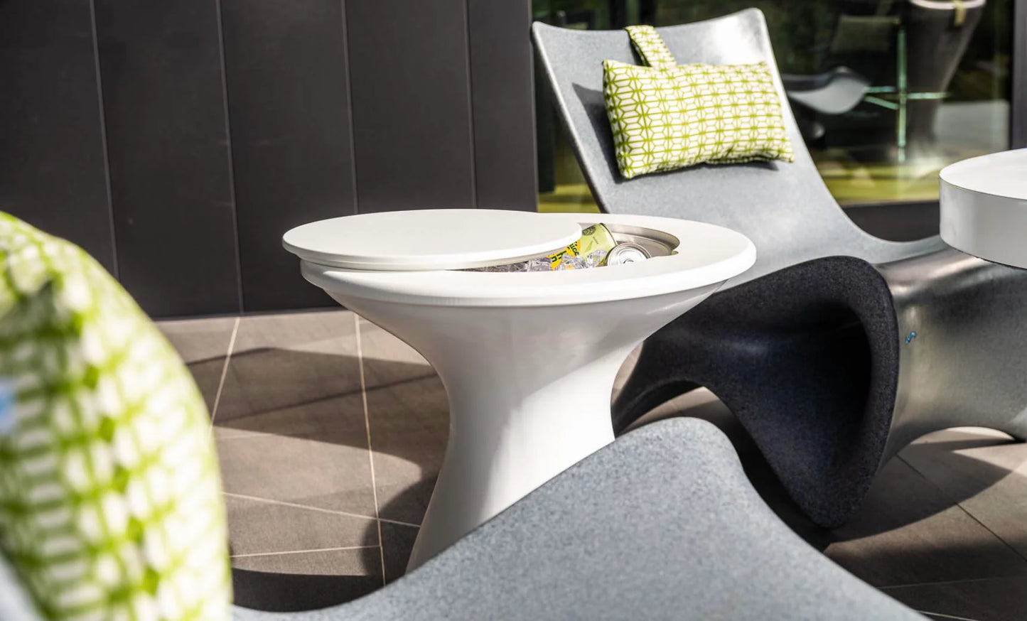 Autograph Premium In-Pool Ice Bin Side Table Sand Stone