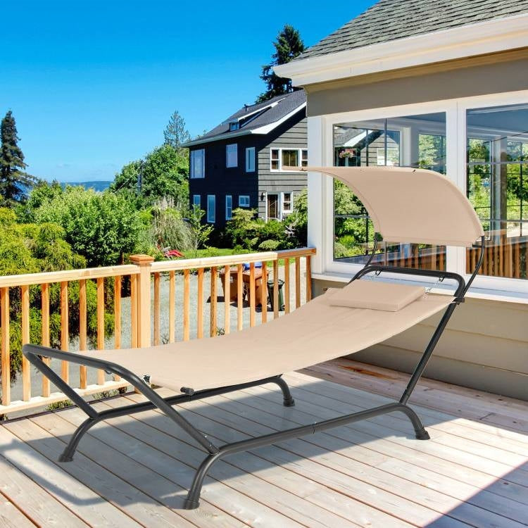 Hammock Style Chaise Lounge Chair Cot