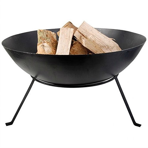 Black Cast Iron 23 inch Outdoor Fire Pit Bowl