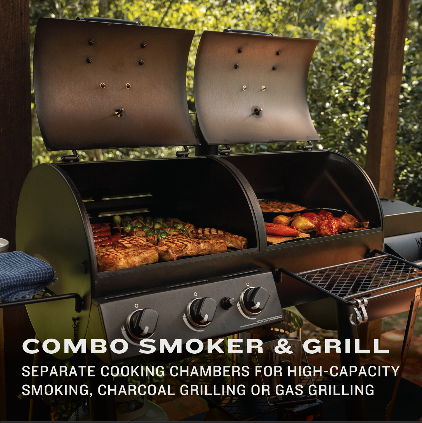 Canyon Combo Charcoal & Gas Smoker & Grill