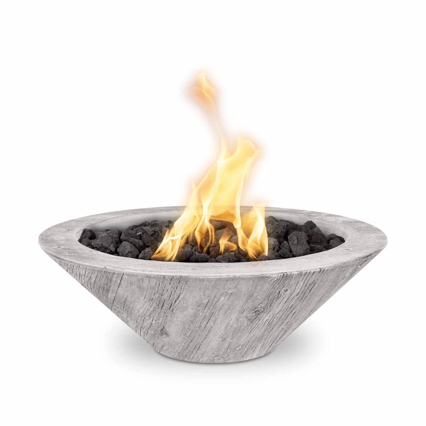 Cazo Ivory Wood Grain Fire Bowl