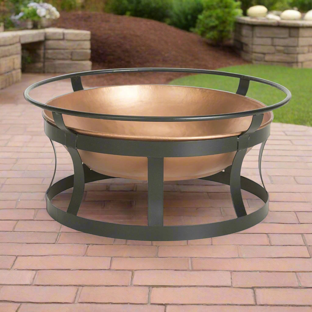 Fire Pit with Copper Finish