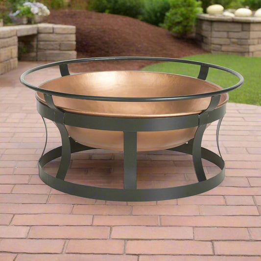 Fire Pit with Copper Finish