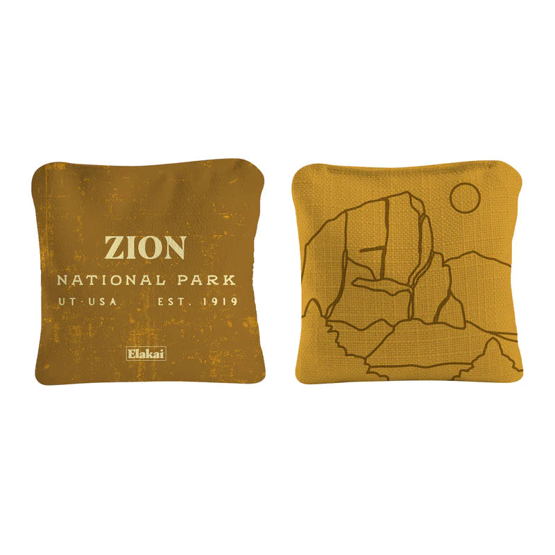 Zion National Park Durasuede + Turbo Polyglide Pilot Versacraft Cornhole Bags