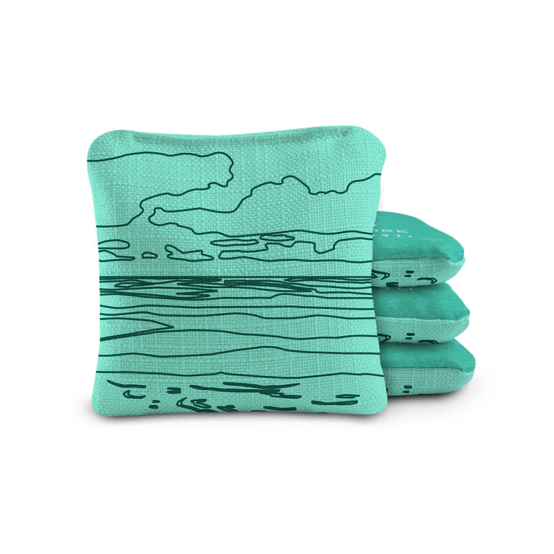 Gulf Islands National Seashore Durasuede + Turbo Polyglide Pilot Versacraft Cornhole Bags