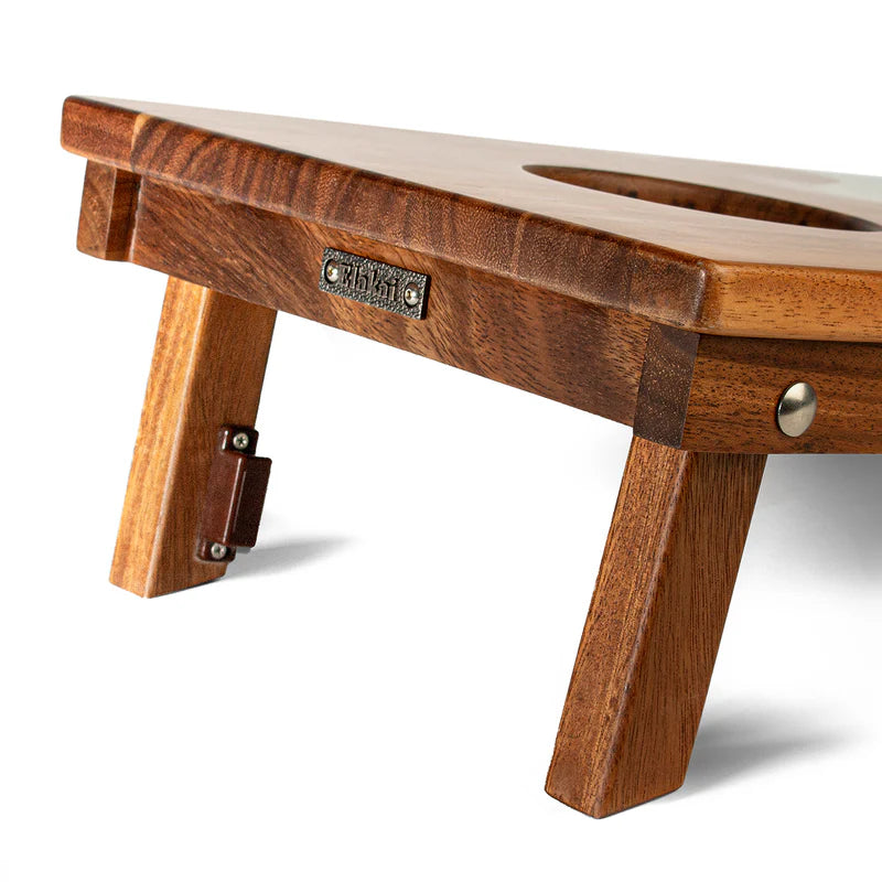 Orange Mountain Epoxy Resin Wood Compact Travel Cornhole Board Set