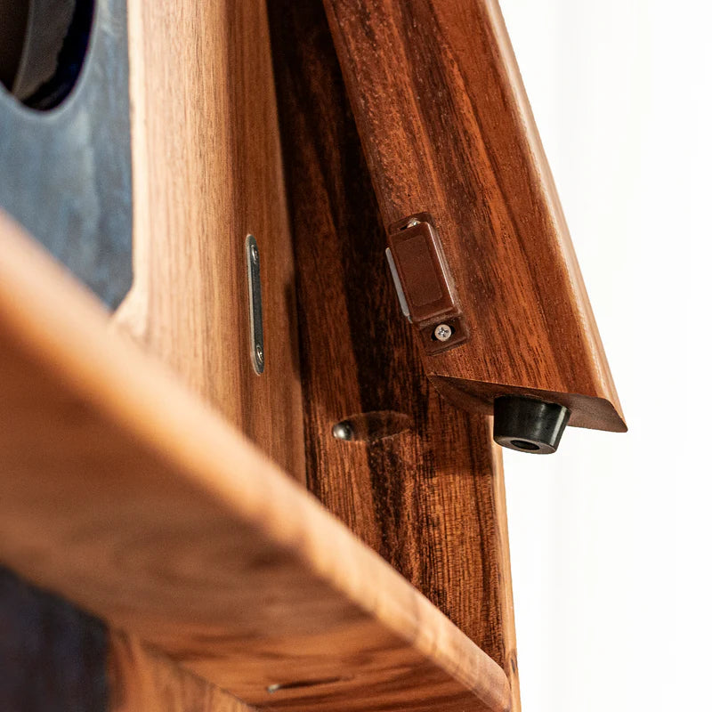 The River Epoxy Resin with Live Edge Acacia Pathfinder ART Cornhole Boards - Sapphire