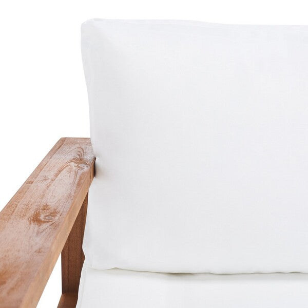 Endelia Outdoor Living Set – Natural Wood with Beige Cushions