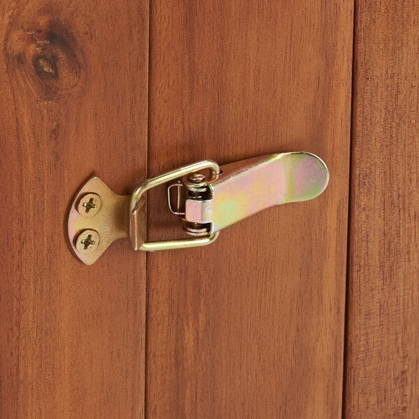 Endelia Outdoor Living Set – Natural Wood with Beige Cushions