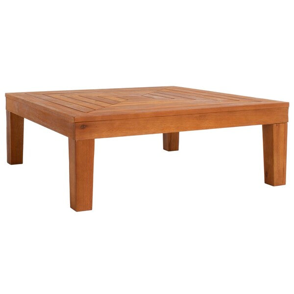 Granton 5-Piece Outdoor Living Set – Eucalyptus Wood with Navy Cushions