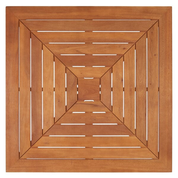 Granton 5-Piece Outdoor Living Set – Eucalyptus Wood with Navy Cushions