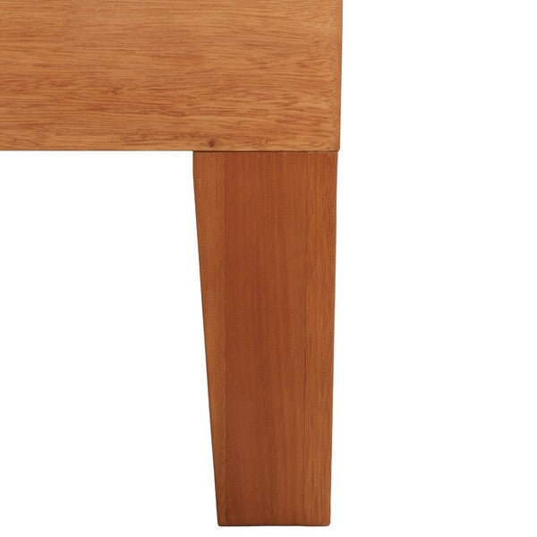 Granton 5-Piece Outdoor Living Set – Eucalyptus Wood with Navy Cushions