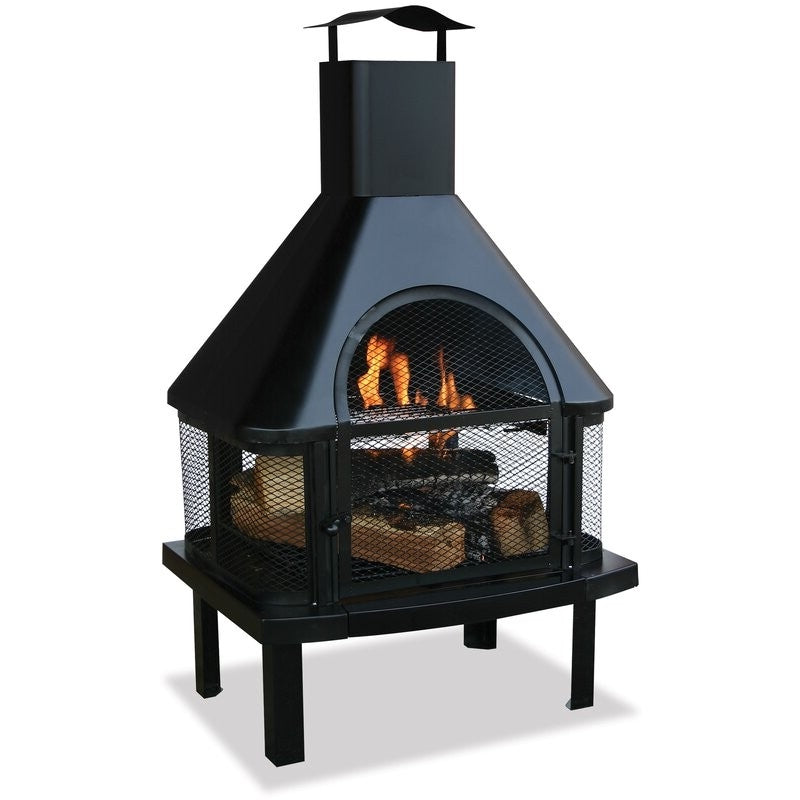 Heavy-Duty Steel Wood Burning Pagoda Chiminea