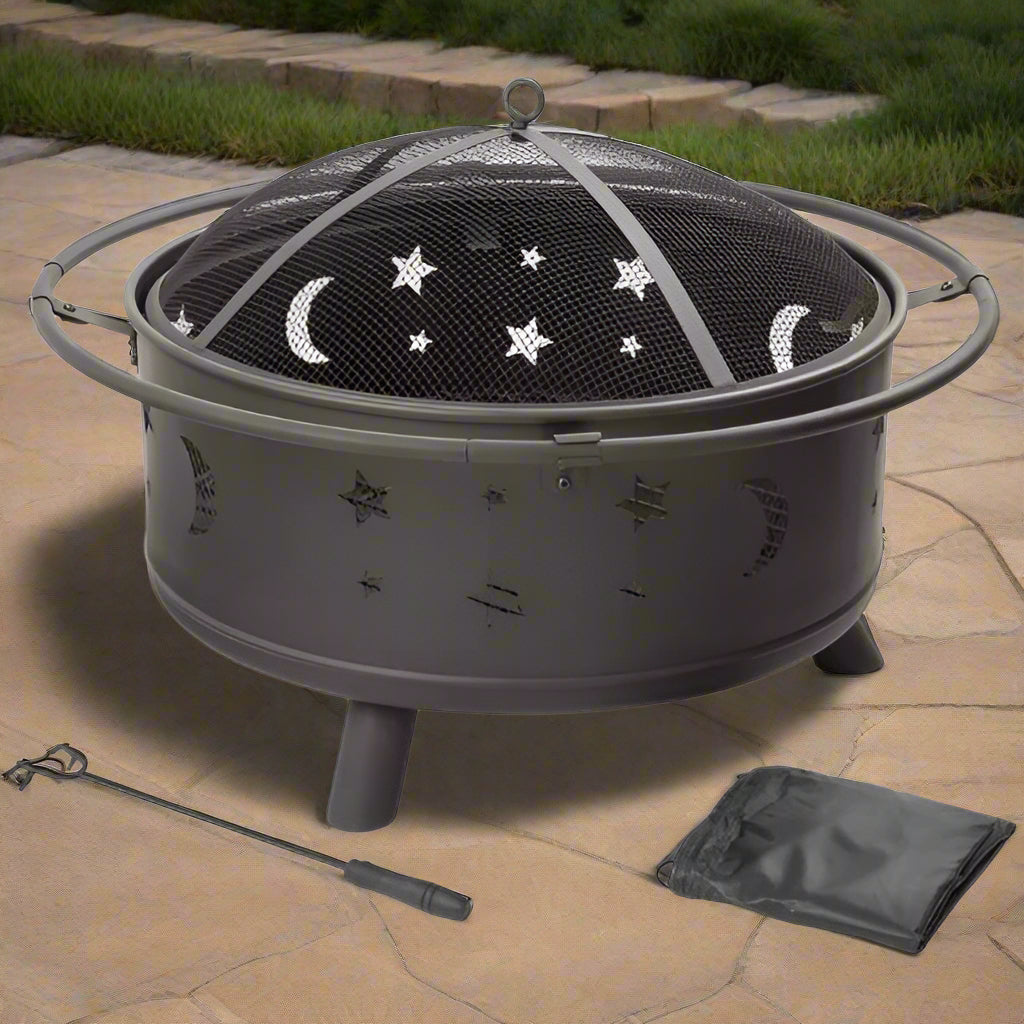 Heavy Duty Steel Metal Wood Burning Fire Pit