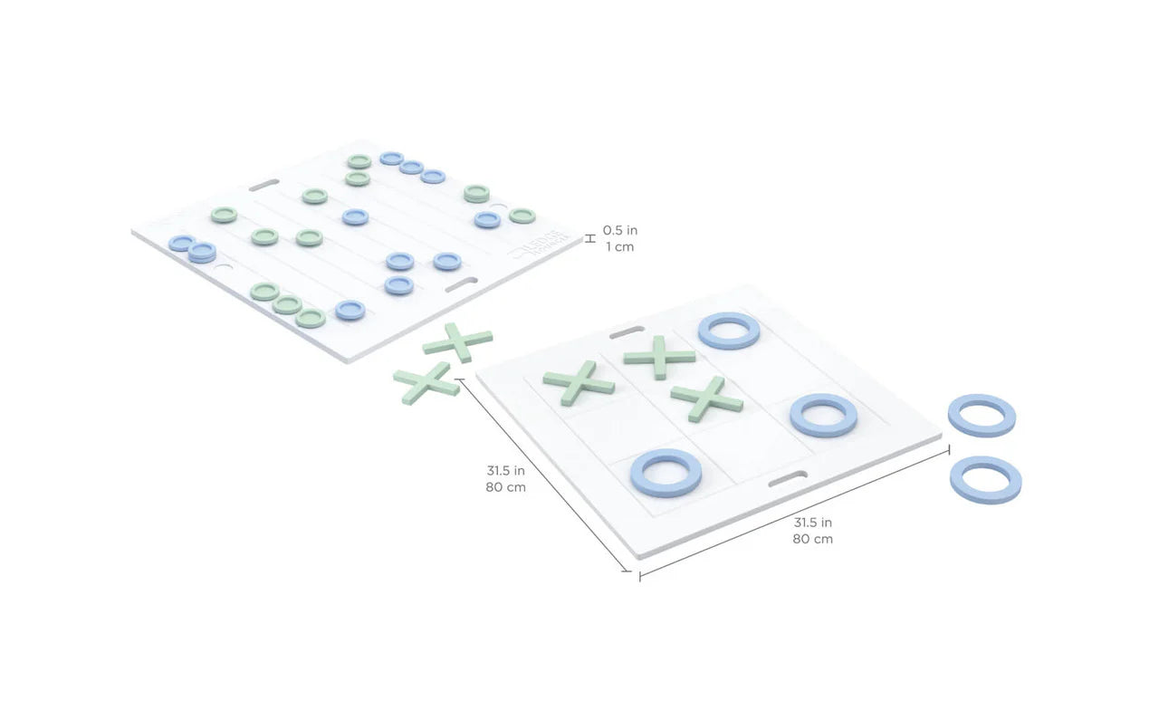 Ledge Giant Checkers & Tic Tac Toe