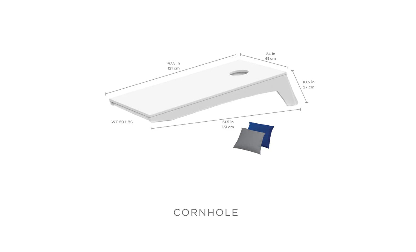 Ledge Cornhole Stationary