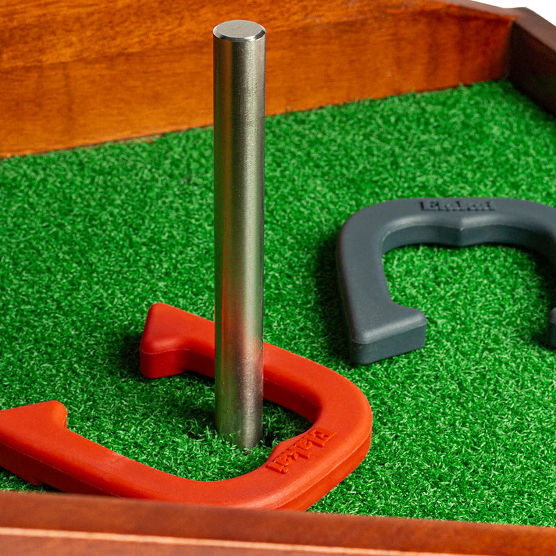 Mahogany Buckaroo Mini Horseshoes Game