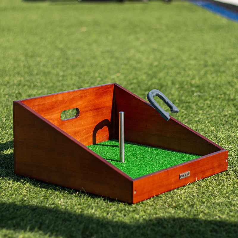 Mahogany Buckaroo Mini Horseshoes Game