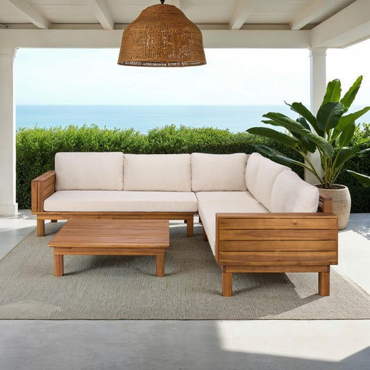 Napoli Outdoor Sofa Teak Finish