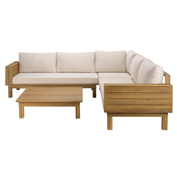 Napoli Outdoor Sofa Oak Finish