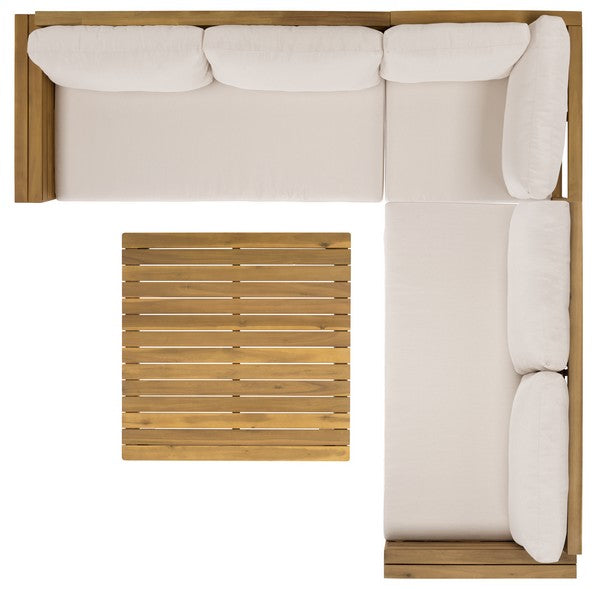 Napoli Outdoor Sofa Oak Finish