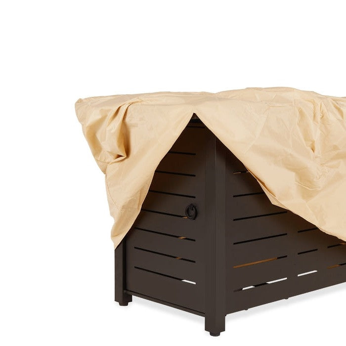 Outdoor Heating Brown Steel LP Gas Propane Fire Pit