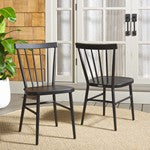Core Spindle Chair Set of 2 – Powder-Coated Aluminum Outdoor Chairs
