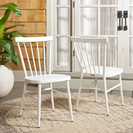 Core Spindle Chair Set of 2 – Powder-Coated Aluminum Outdoor Chairs