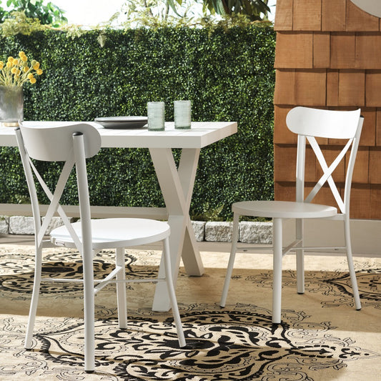 Core Cross Back Chair Set of 2 – Aluminum Outdoor Patio Chairs