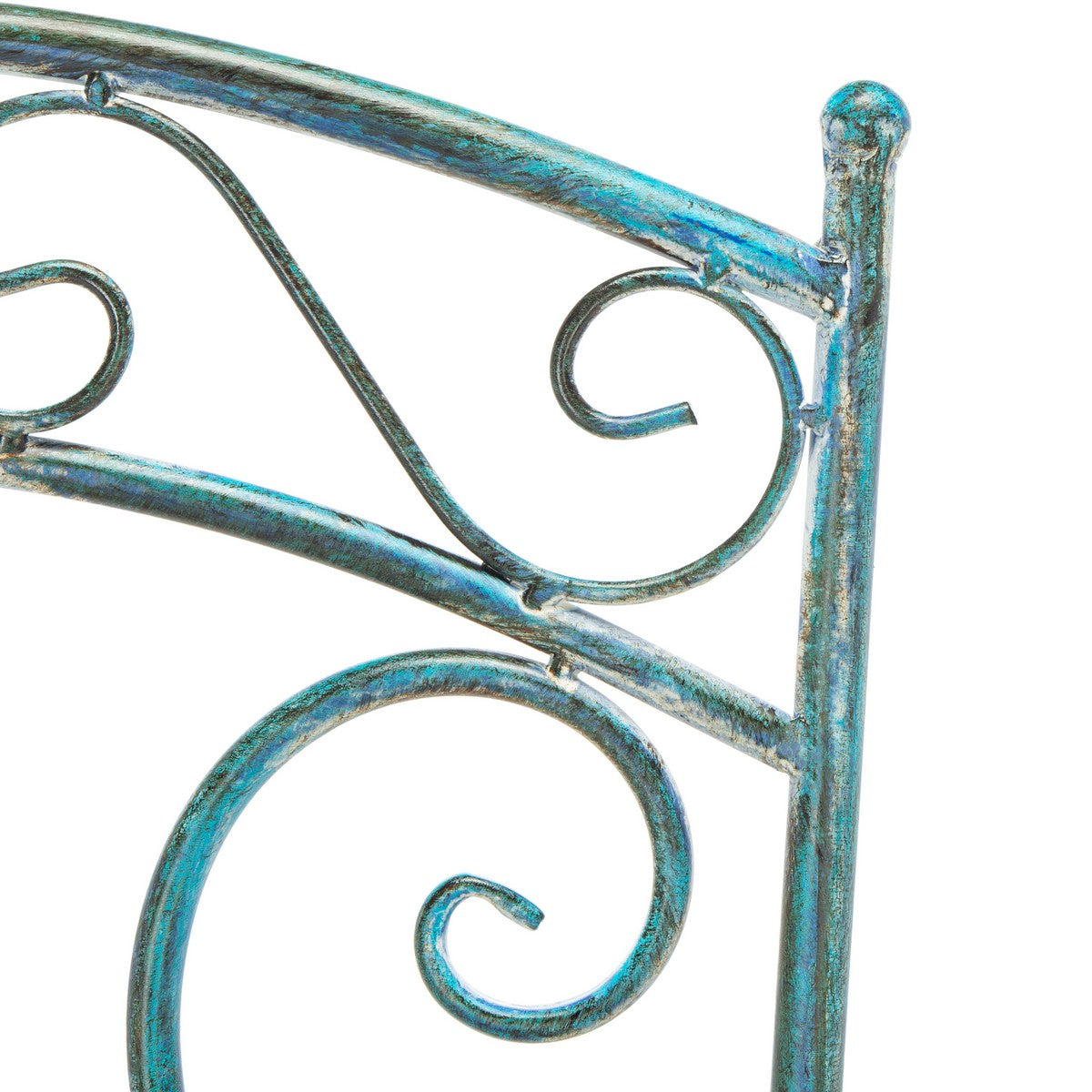 Semly 3 Piece Metal Bistro Set – Antique Scrollwork Table and Chairs