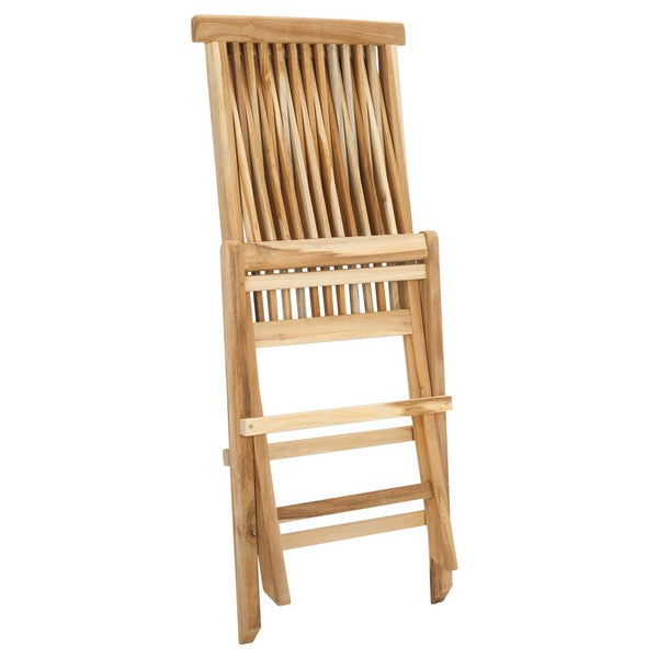 Marcus Teak Folding Chair – Natural Teak Wood Outdoor Folding Chair