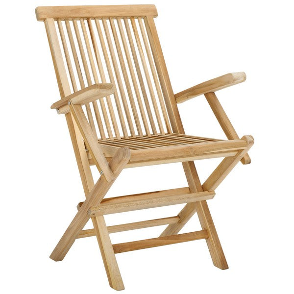 Marcus Teak Folding Armchair – Natural Teak Wood Outdoor Folding Armchair