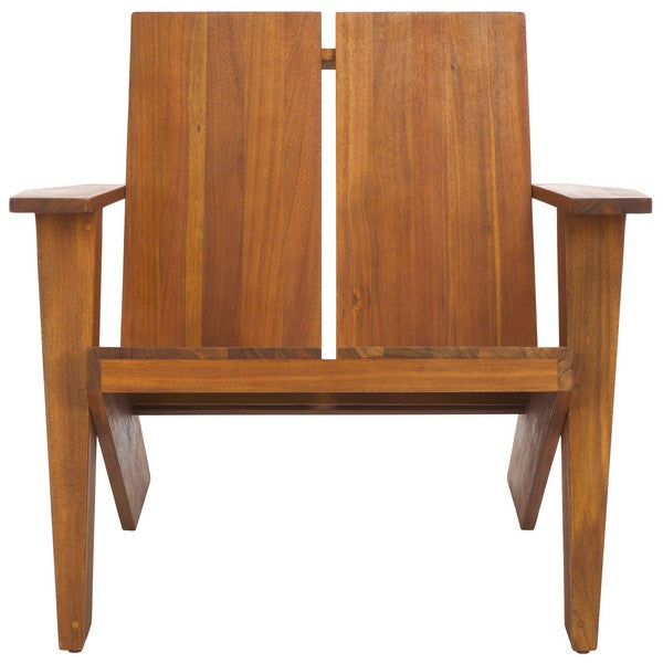Maya Adirondack Chair – Teak-Finish Acacia Wood Outdoor Chair