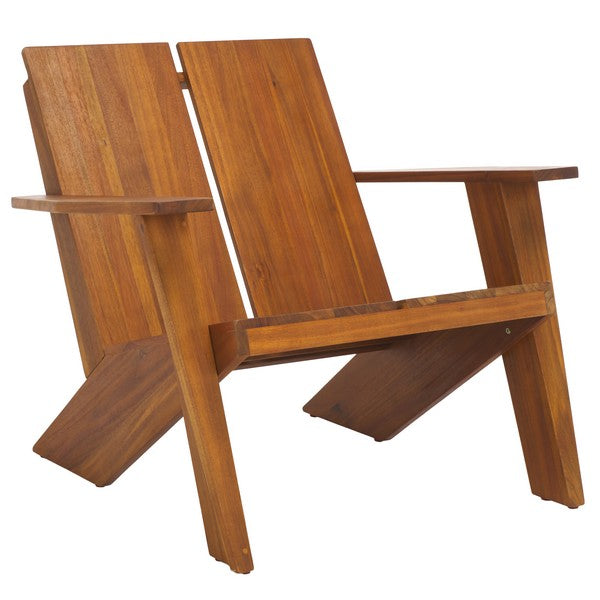 Maya Adirondack Chair – Teak-Finish Acacia Wood Outdoor Chair
