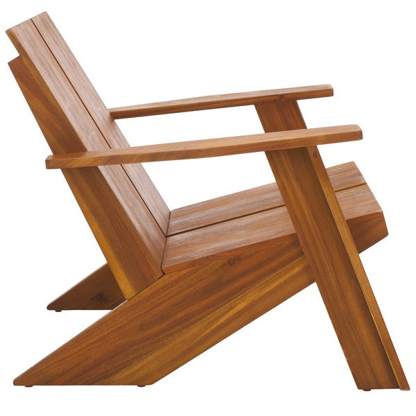 Maya Adirondack Chair – Teak-Finish Acacia Wood Outdoor Chair