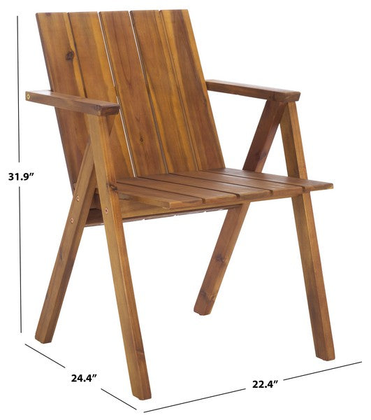 Tucker Stacking Chair – Teak Acacia Wood Stackable Chair