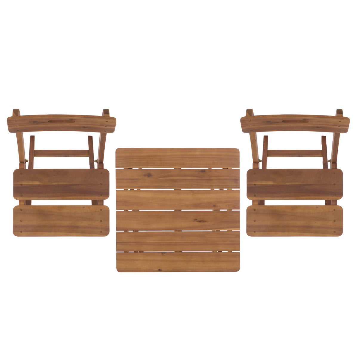 Austin 3 Piece Outdoor Bistro Set – Acacia Wood Table and Chairs