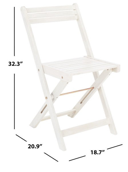 Arvin 5-Piece Outdoor Dining Set – Foldable Acacia Wood Table and Chairs