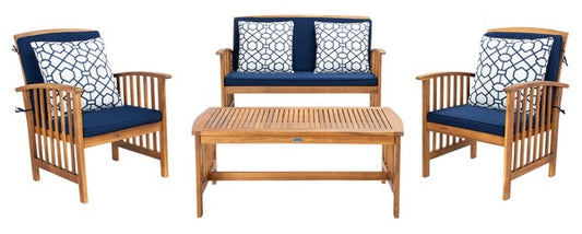 Rocklin 4 Piece Outdoor Living Set with Pillows